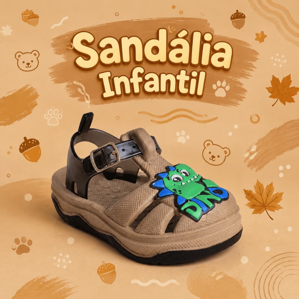 Sandália Papete Infantil Menino Menina Casual Confortável Leve Para Dia a Dia