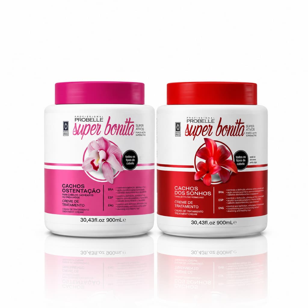 CREME DE TRATAMENTO SUPER BONITA 900ML - CACHOS DOS SONHOS - CACHOS OSTENTAÇÃO