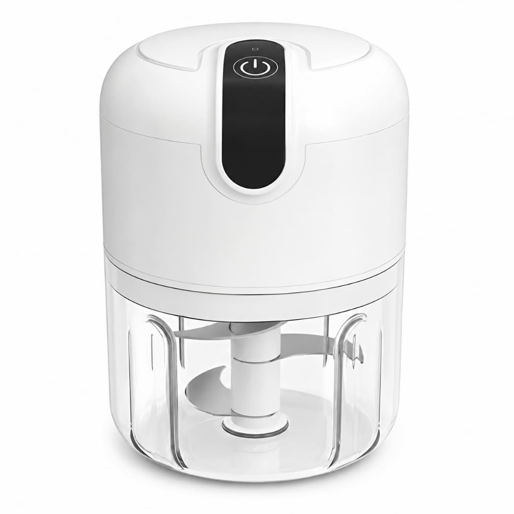 Mini Processador de Alimentos Elétrico Sem Fio USB 250ml Triturador de Alho Cebola Carnes Recarregável