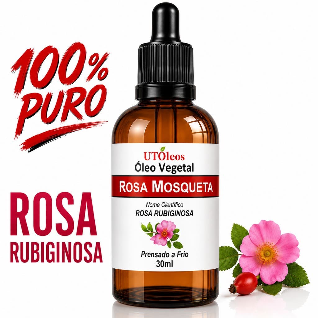Óleo Vegetal De Rosa Mosqueta Rubiginosa 100% Puro 30ml