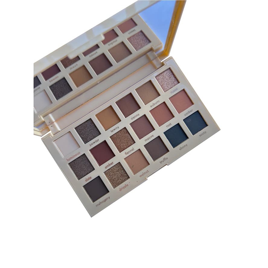 Paleta Sombras Lové Rain Glass Mirror Shade 18 Cores Alta Pigmentação Fixação Make Profissional Full