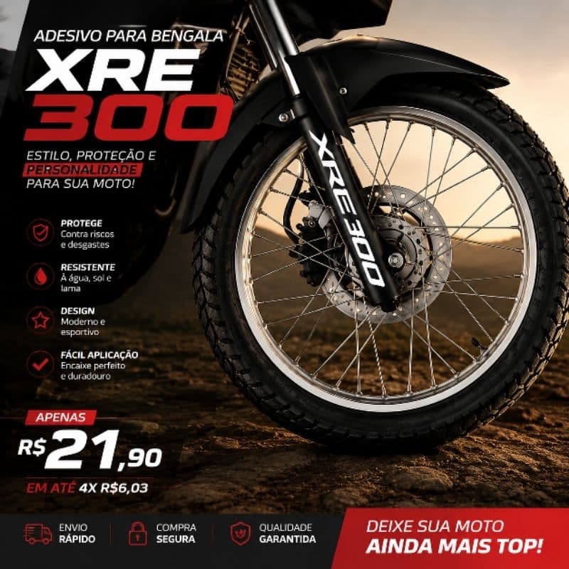Adesivo Para Bengala De Moto Honda Xre 300