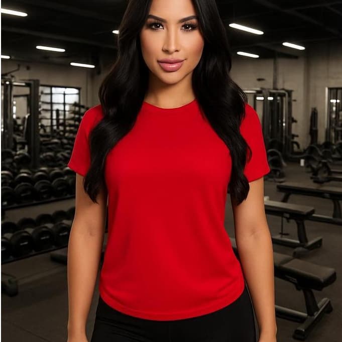 Camiseta treino Dry Fit Feminina Academia  Proteção Uv