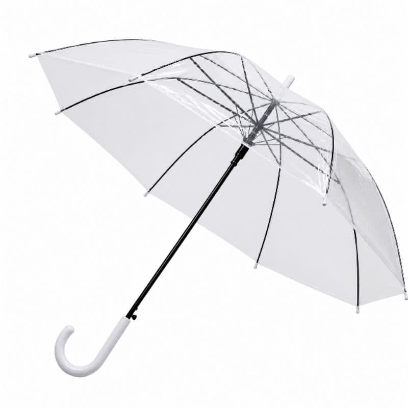 Guarda Chuva Transparente Cristal Automático Reforçado Anti Vento Estilo Tumblr Casamento Fotografia