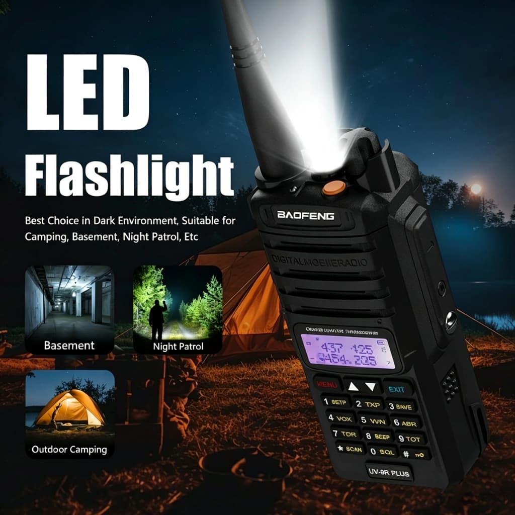 Rádio Comunicador baofeng Uv-9r plus 5800mAh Resistente À Água
