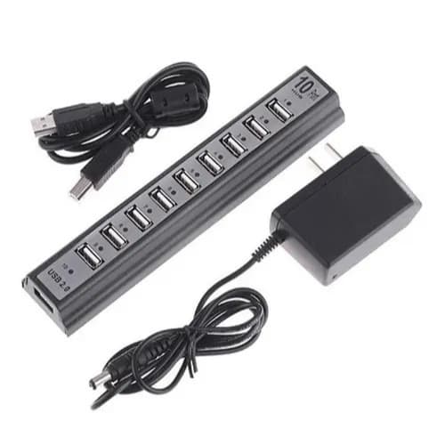Adaptador hub usb 10 portas 480mbps usbs ao mesmo tempo Knup Hb-t69