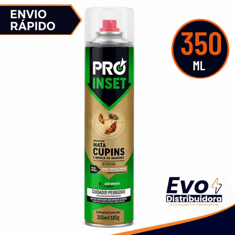 Mata cupim Pró Inset Spray 350ml Mata Tudo Sem Cheiro