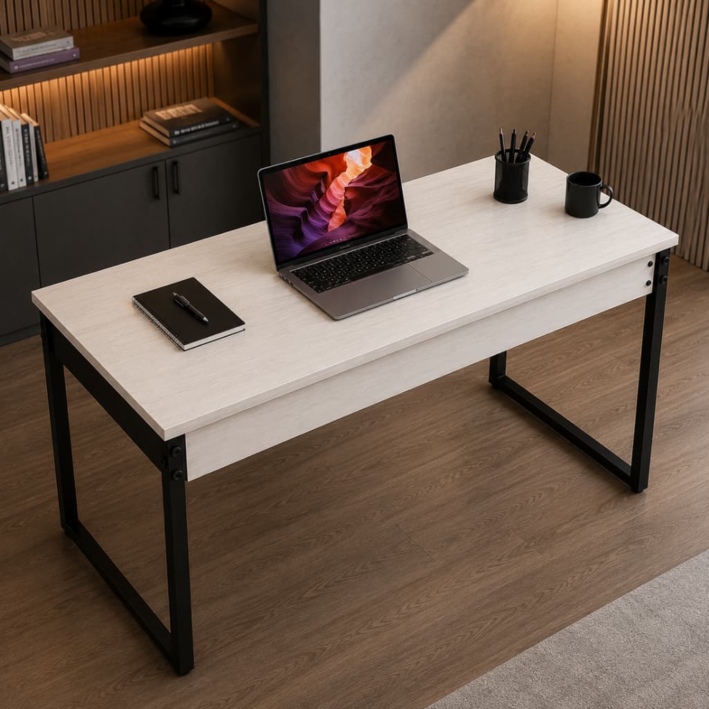 Escrivaninha Industrial Escritorio 120cm Mesa Computador Escritorio Home Office Loft
