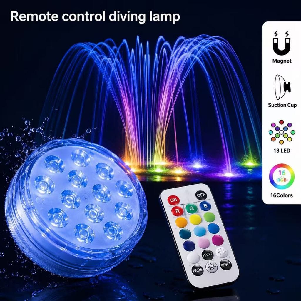 Luminária Piscina Led Prova D'água RGB Promoção Pronta Entrega