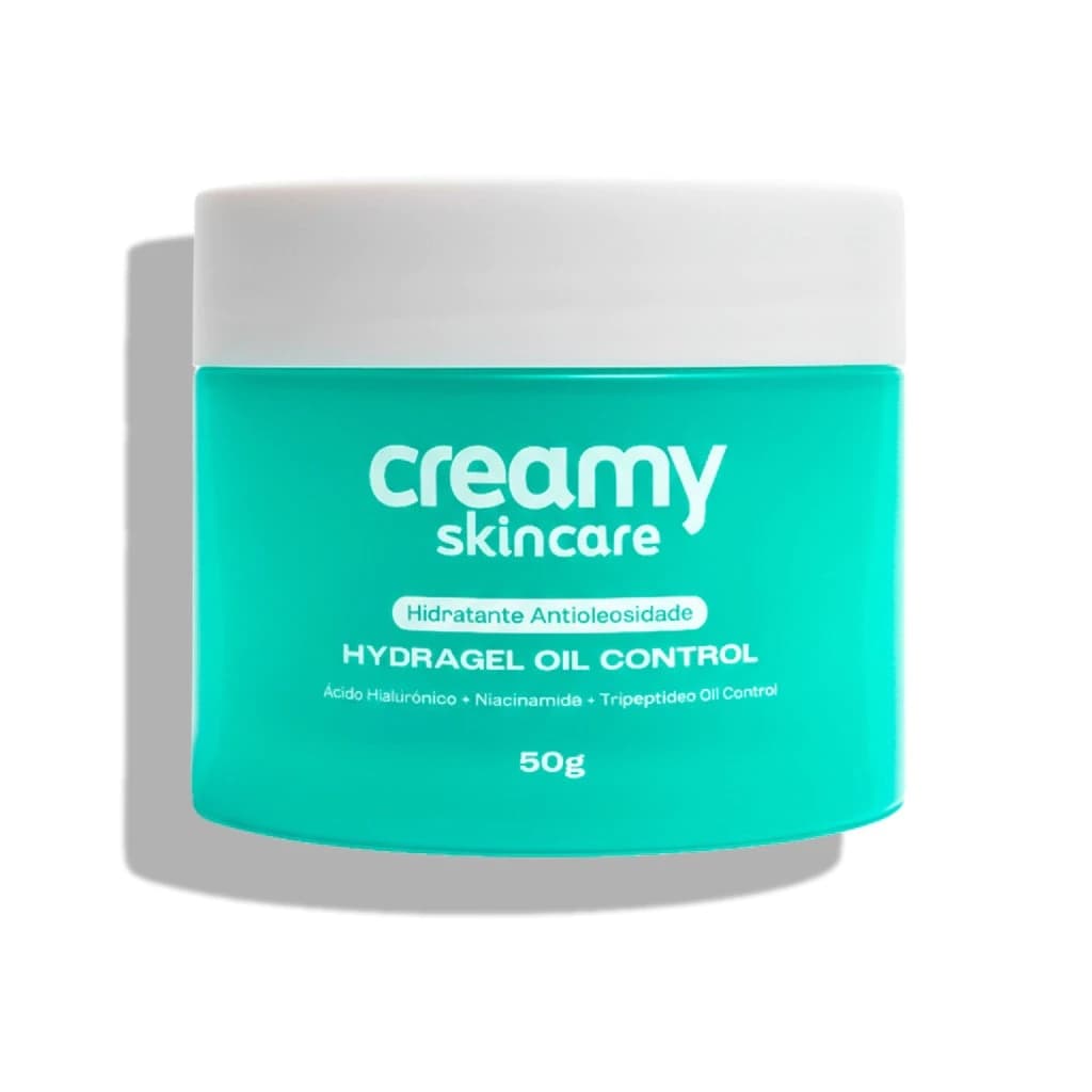 Hidratante Facial Gel Pele Oleosa - Controle de Oleosidade 24h - Toque Seco Matte - Hydragel Creamy