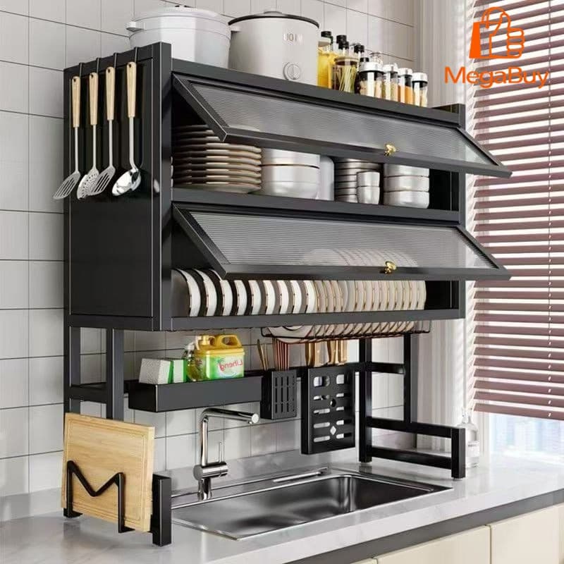 85-105cm Hanging Dish Drainer Boutique Kitchen Rack Stainless Steel Dish Organizer Kitchen Quality