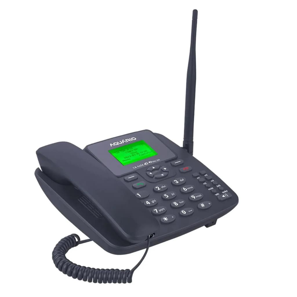 Telefone Celular De Mesa Rural com Chip Aquário Ca-42sx 4g 3g E 4g Com Wi-fi Desbloqueado
