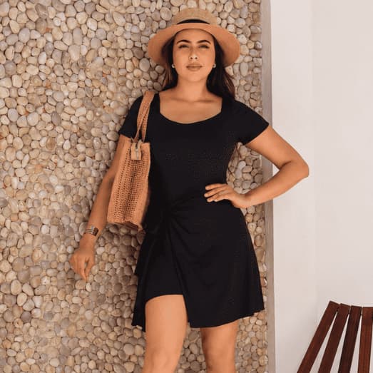 Maiô Modesto com Saia Removível | Moda Praia Evangélica Elegante e Comportada