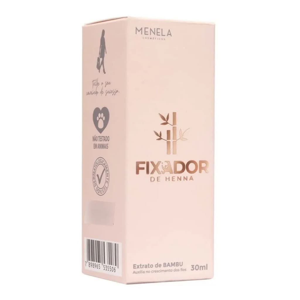 Fixador Henna Menela Sobrancelhas cílios 30ml Profissional estética