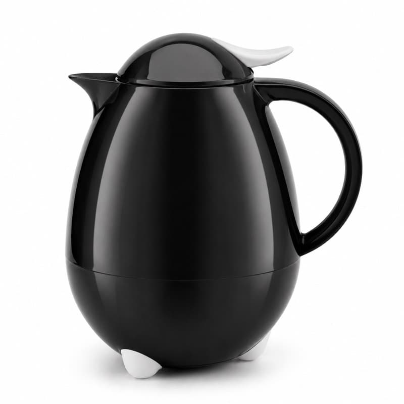 Garrafa Térmica Alemanha Preta 01 Litro Café Chá Água