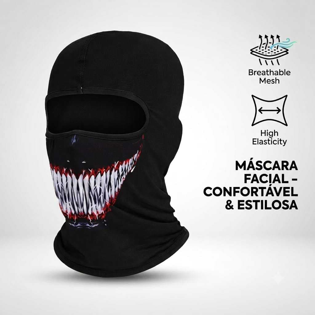 Touca Ninja Balaclava Dtf Maculina e Feminina Térmica Proteção UV +50 Moto Frio Capacete