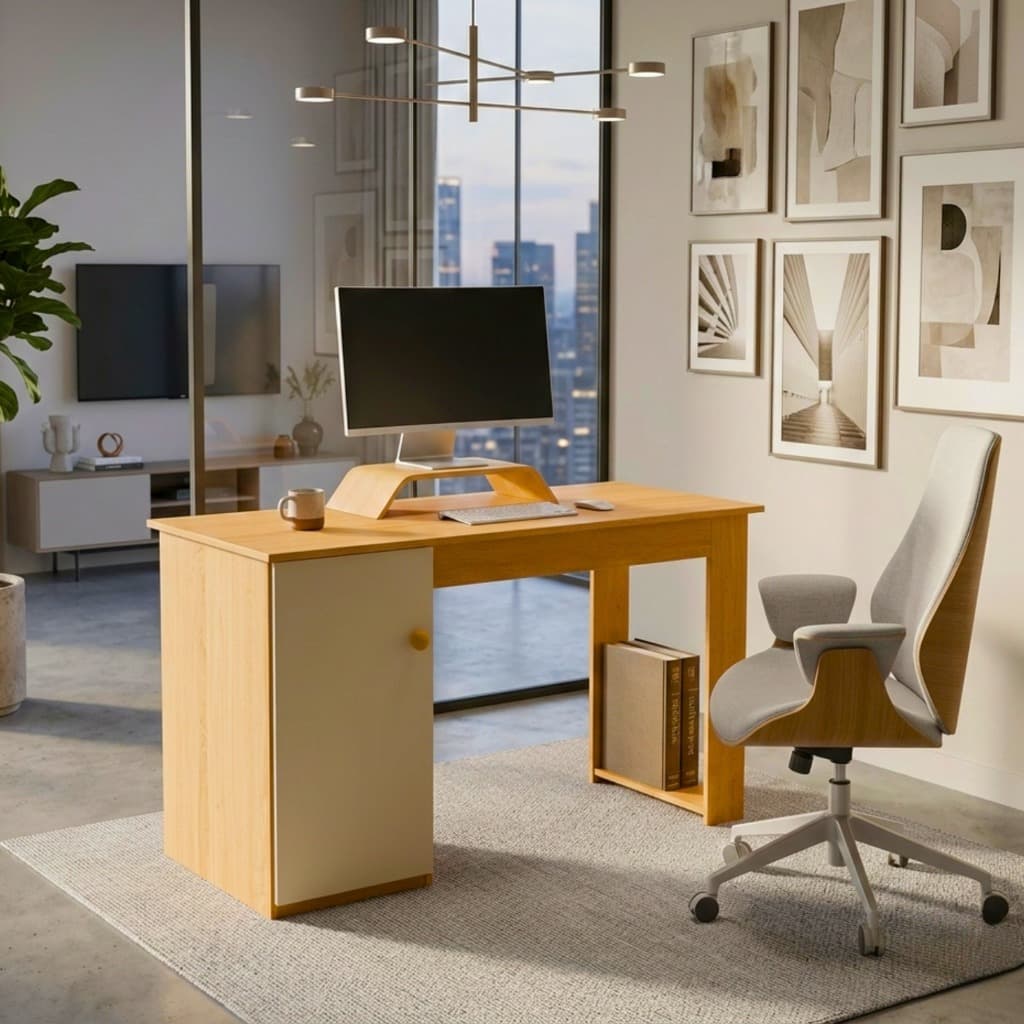 Escrivaninha 1 Porta Mesa De Escritório Home Office para Computador curitiba