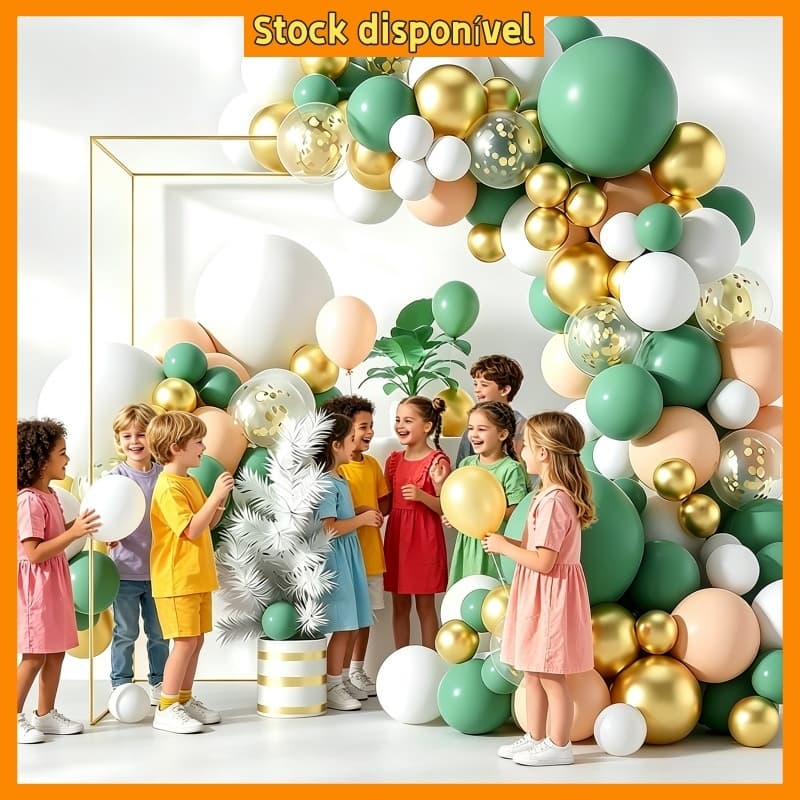 Kit 136 Balão Bexiga Liso Balões Colorido 5/10/12/18" C/Fita Adesiva Decoração Aniversário Casamento Festas