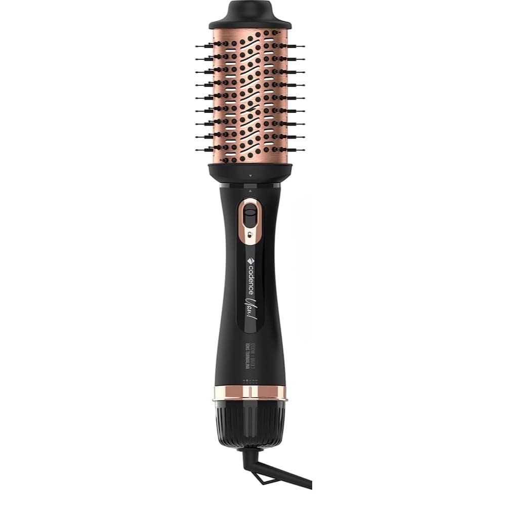Escova Secadora Cadence 1200W Seca Alisa Modela com Íons de Turmalina Muito Menos Frizz Penteia Tds Tipos Cabelos Bivolt