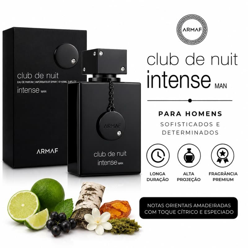 Perfume Árabe Masculino Club De Nuit Intense Da Armaf EDT 105ml Original