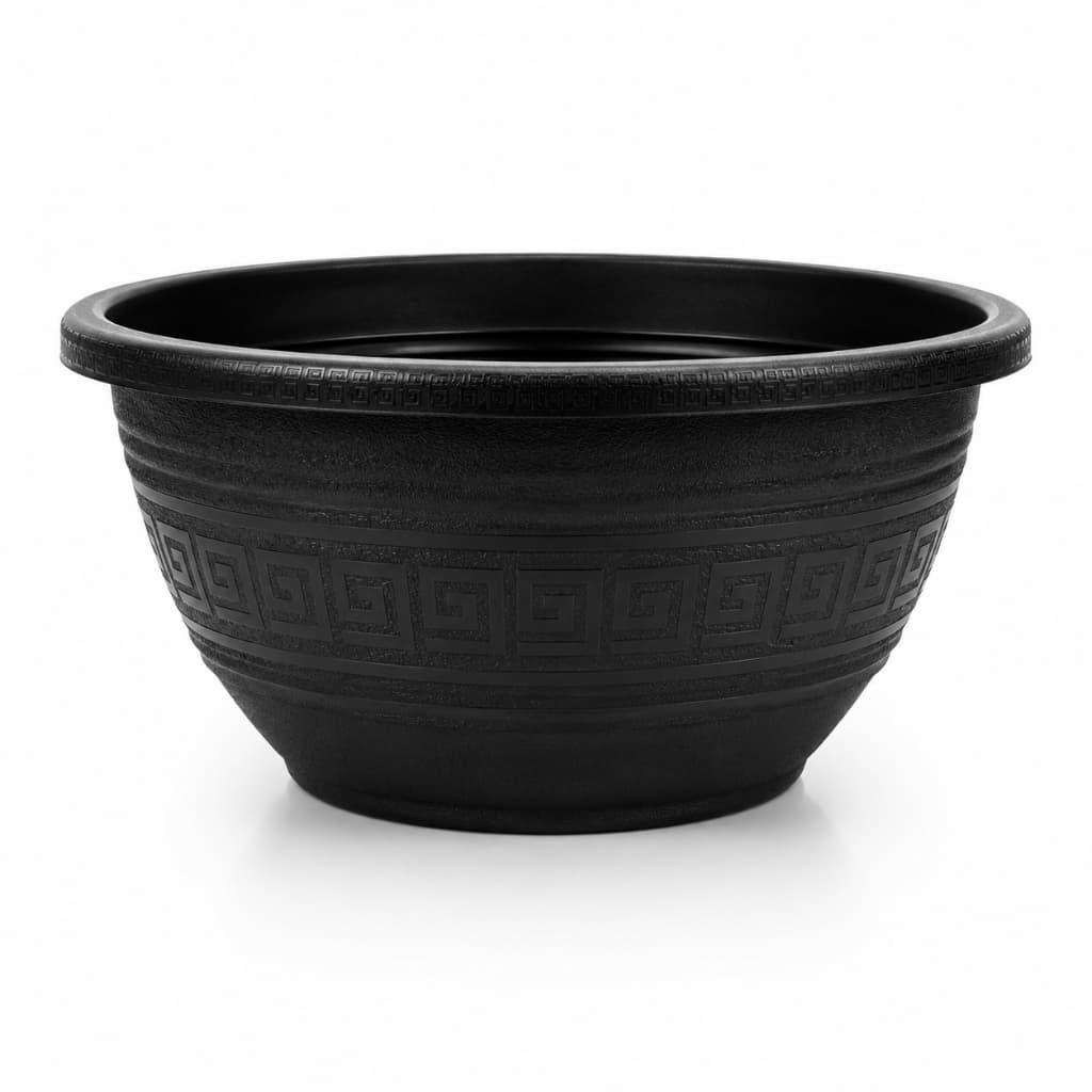 Kit 6 Vasos Cuia 6,6L Preto, Terracota, Café, Areia. Grande Planta Jardim Horta Suculenta Plástico Resistente