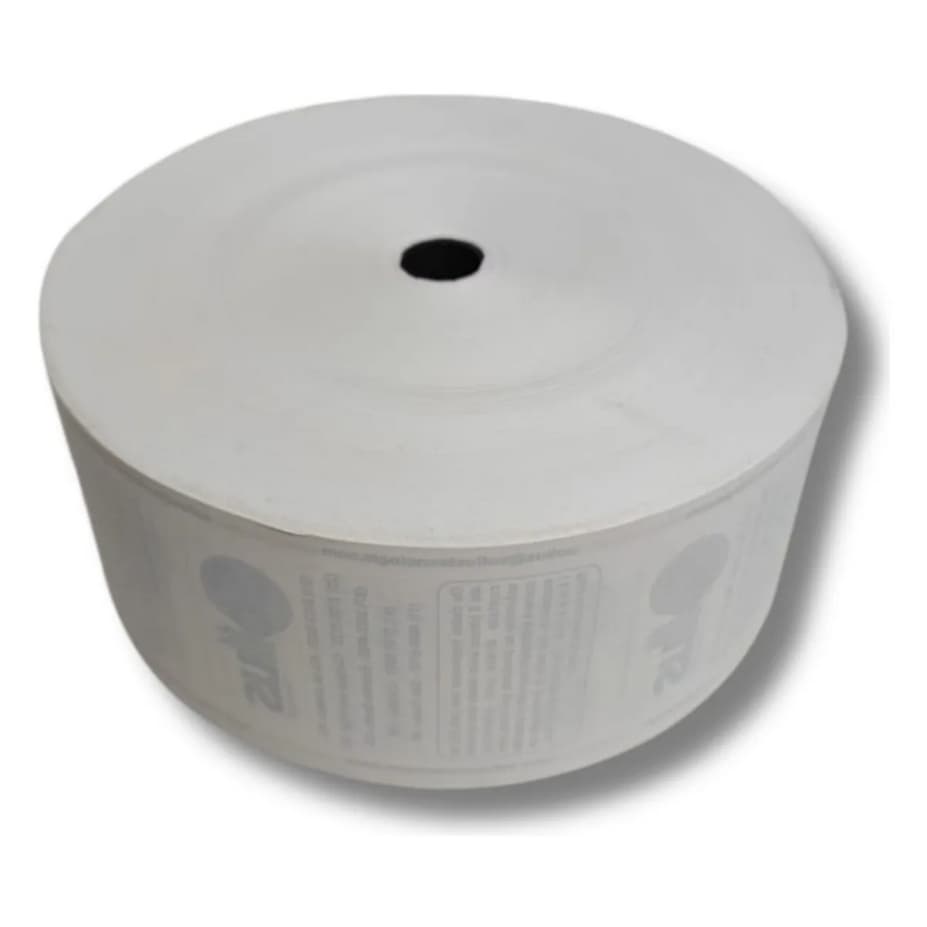 Bobina Térmica 57mm X 300m Para Relógio De Ponto Eletrônico Sollus Tecnologia Cor Branco