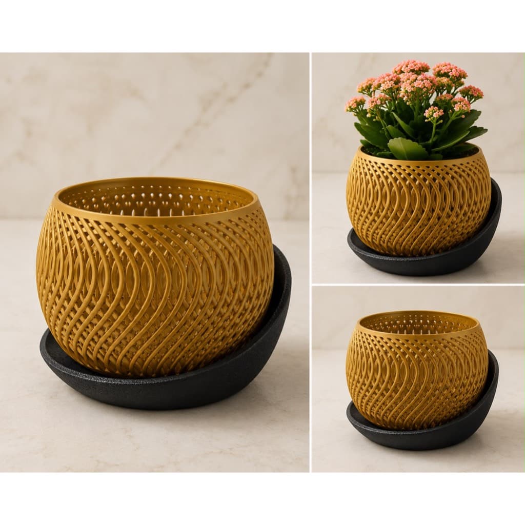 Vaso Decorativo Elegante em Impressão 3D