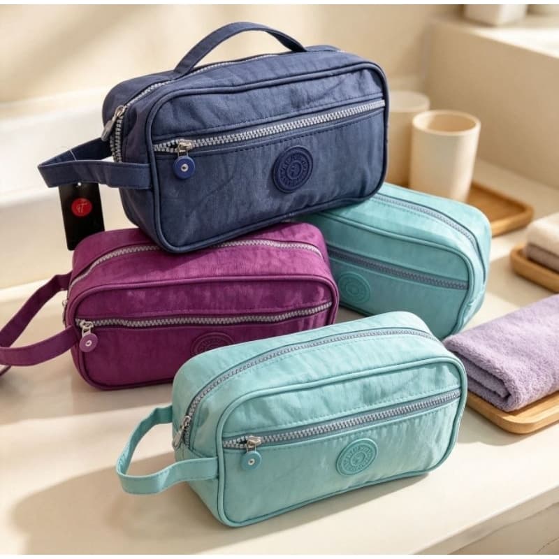 Necessaire Bolsa de Mão Bag Multiuso 2 Divisorias Unissex 5628