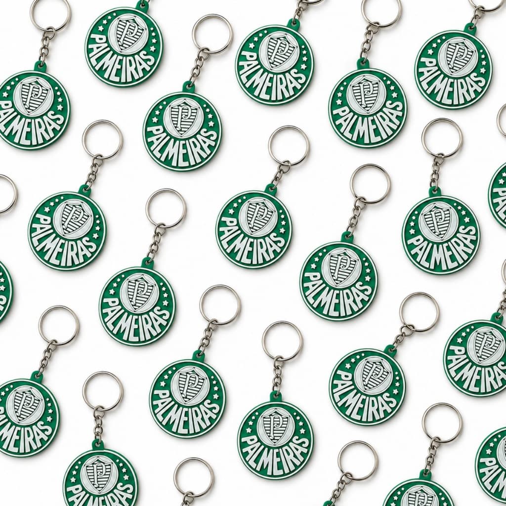 Chaveiros de Time Palmeiras 10 peças Lembrancinha Brinde Festa Atacado