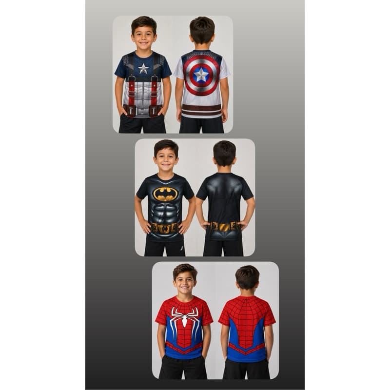 kit 3 camisa infantil