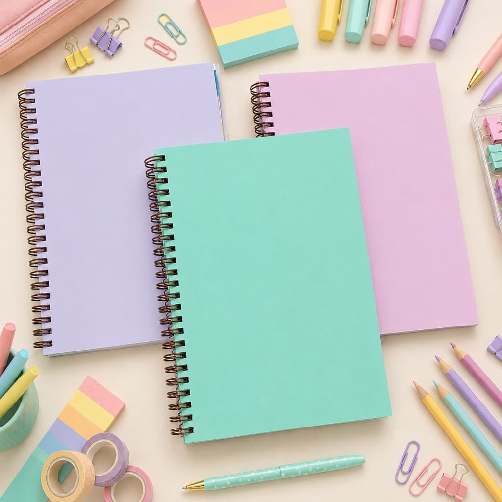 Caderno A5 (Capa Card - Wire-o) 100fls Marfim