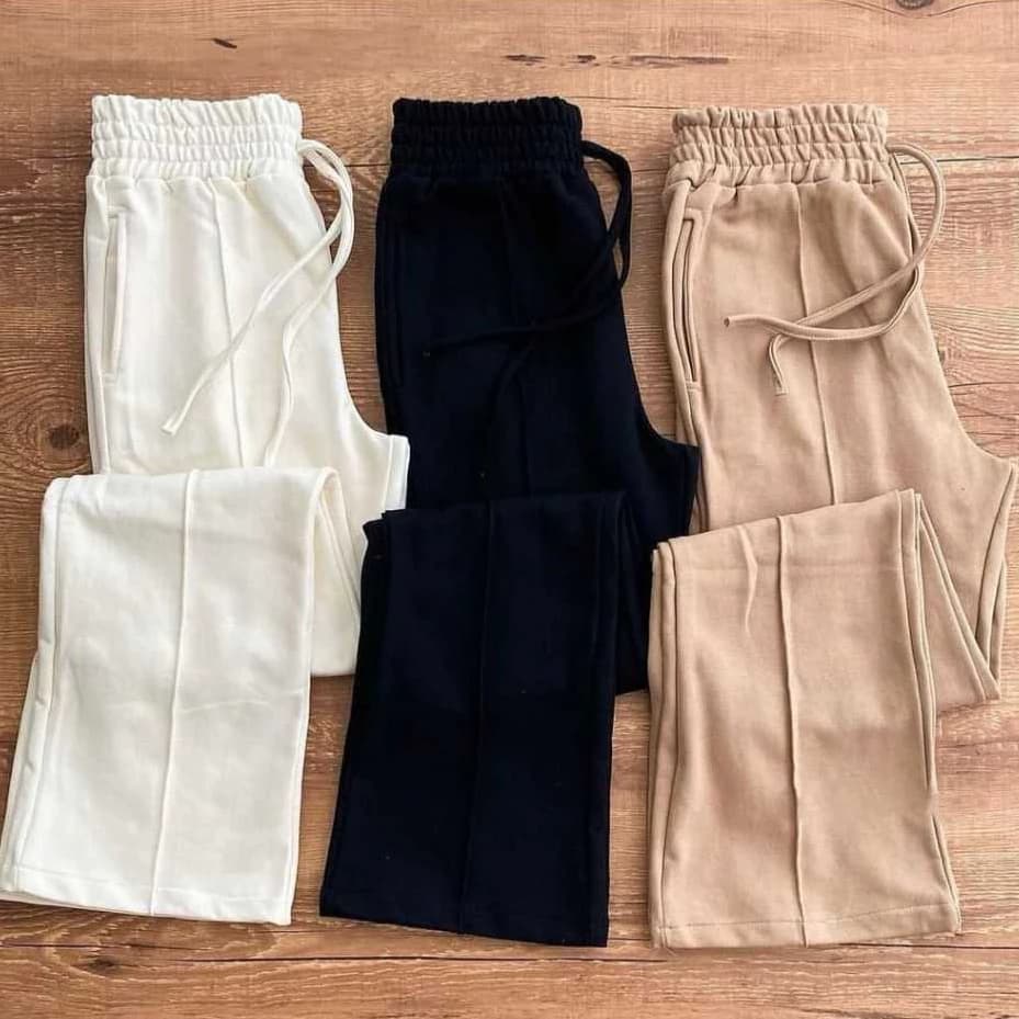 Calça Feminina Moletom Pantalona Moda Casual Elegante moda gringa