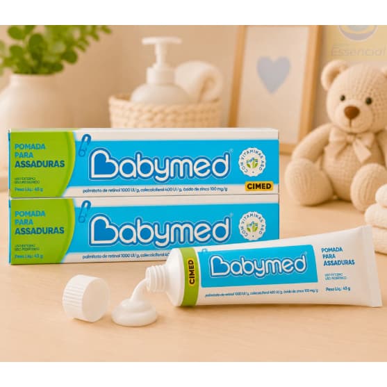 Pomada de Assadura Bebê Recém Nascido Creme Babymed Cimed 45g Original Prevenção de Assaduras Bebê Oferta