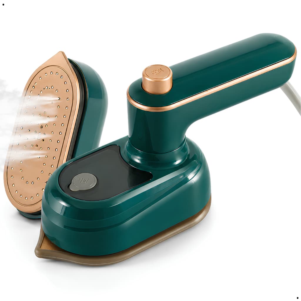 Mini Ferro Passar Vapor Elétrico Dobravel Bivolt Compacto Viagens Cabe Na Mala