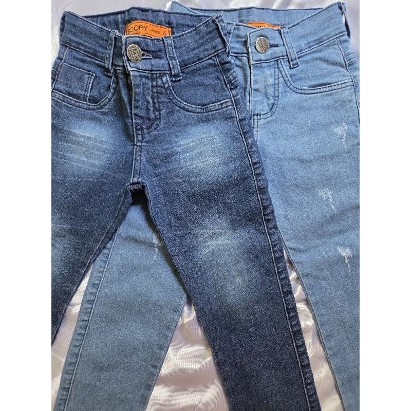 Desapego Calça Jeans Infantil Menino Com Regulador 4 Anos Masculino Regulagem Interna