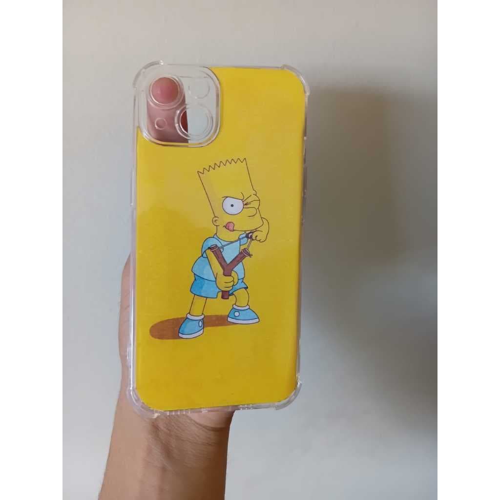 Capinha Silicone Bart Simpson para iPhone 13