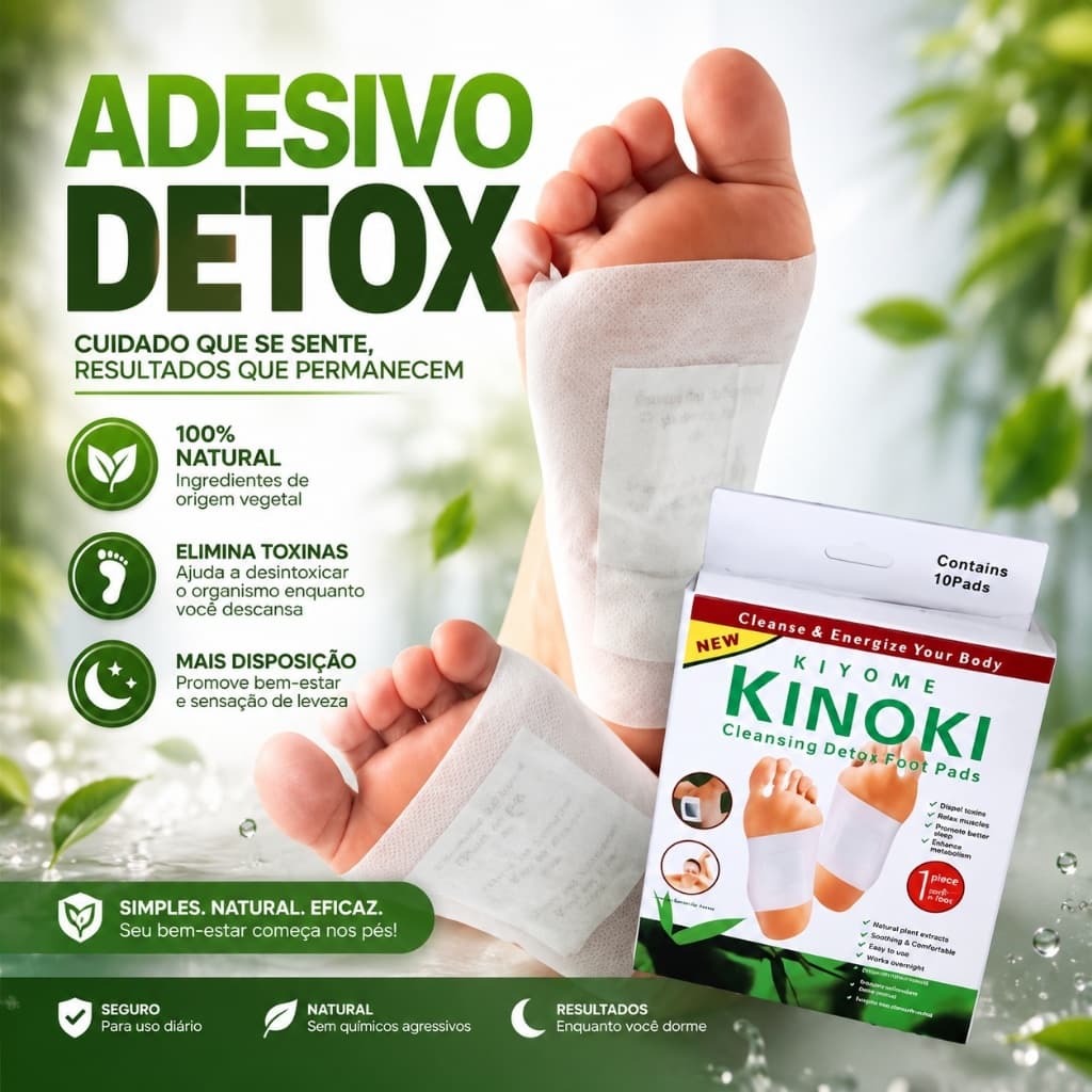10 a 50 Almofada Detox Natural Para Pés Elimine Toxinas Enquanto Dorme.