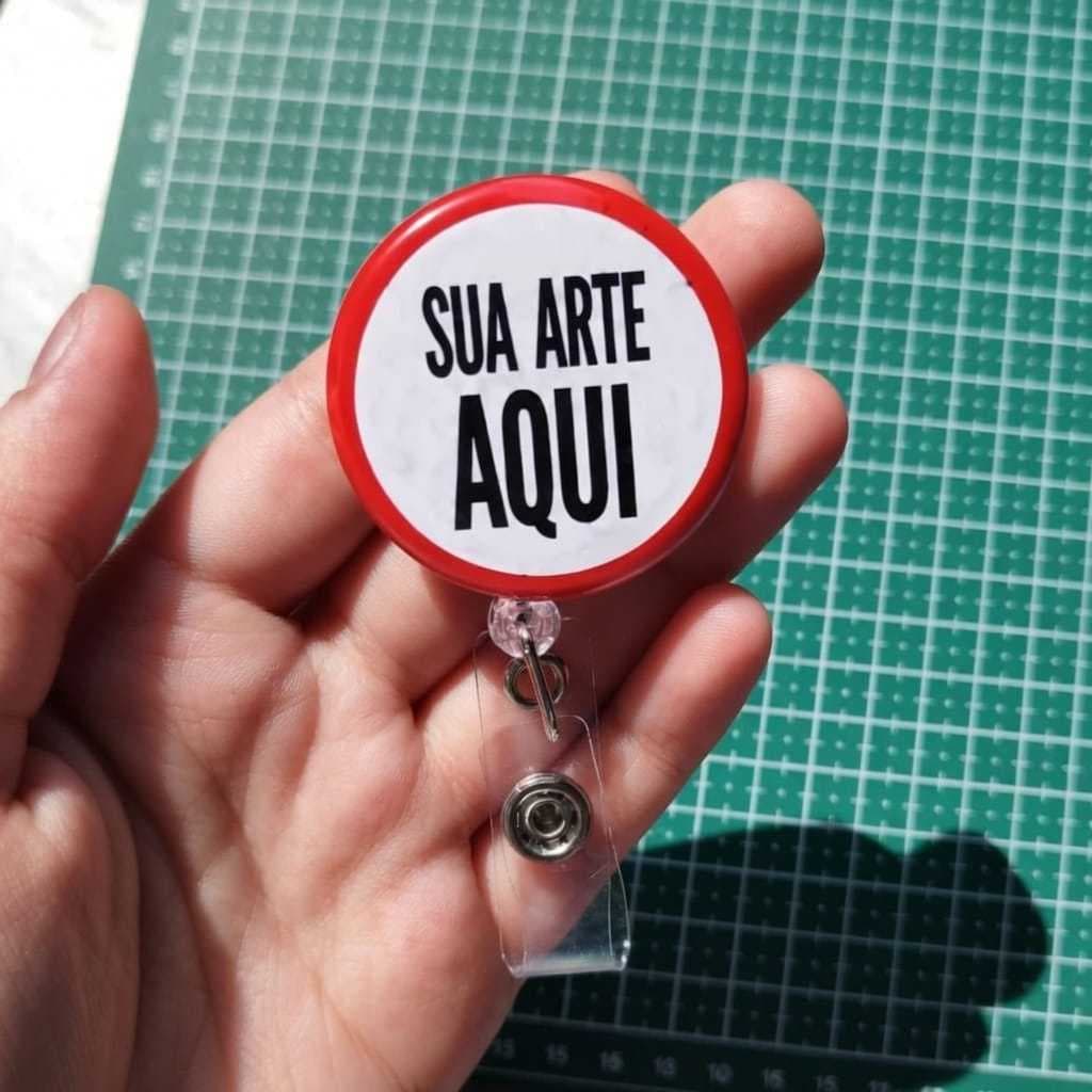 Porta crachá / roller clip personalizado