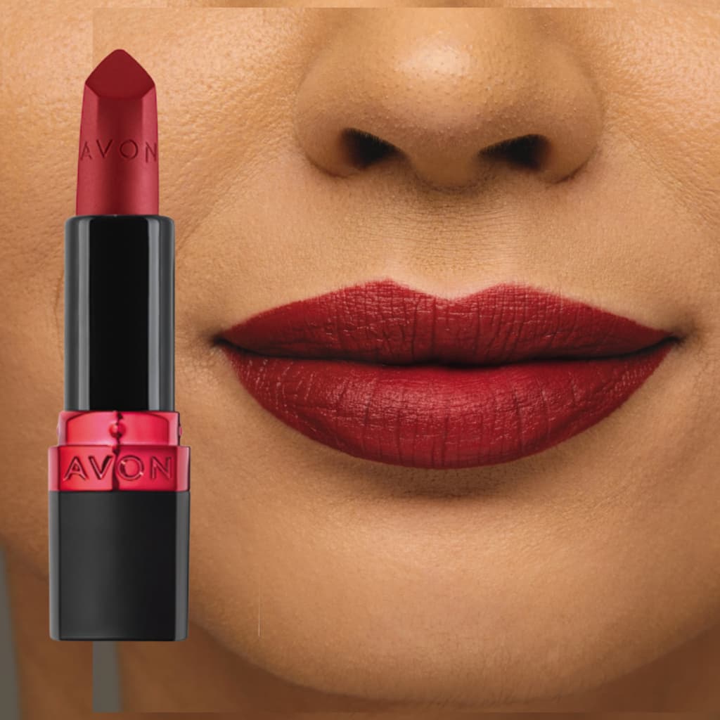 Batom Avon Ultramatte Vermelho Terracota Cor Intensa Original