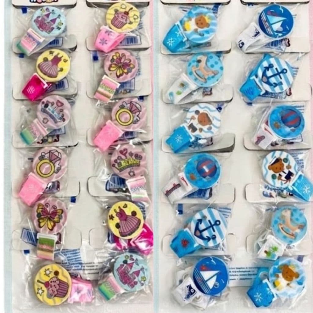kit 2 Prendedor de Chupeta com Presilha Universal para Bebê – Fita Ajustável – Estampas Sortidas