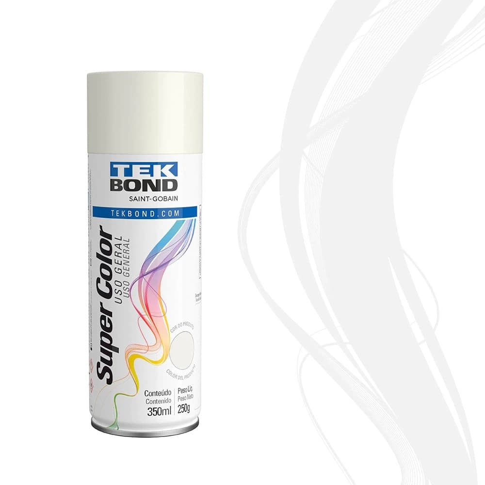 Tinta Spray Branco Fosco 350ml - Tekbond