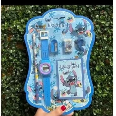 kit escolar Stitch 6 itens
