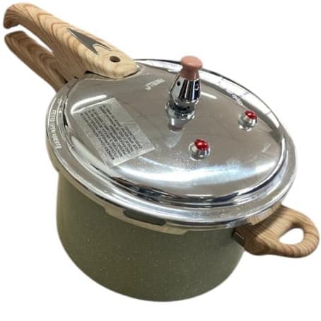 Panela Pressão revestimento cerâmico fogão Indução 4,2 Litros Cinza Max Chef Wood