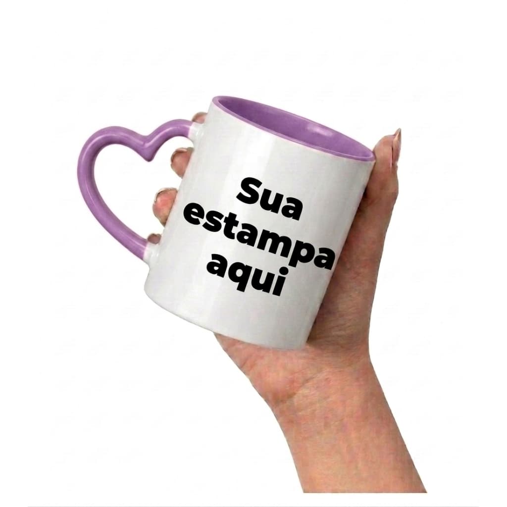 Caneca xícara de cerâmica porcelana personalizada com sua arte | Presente | Aniversario