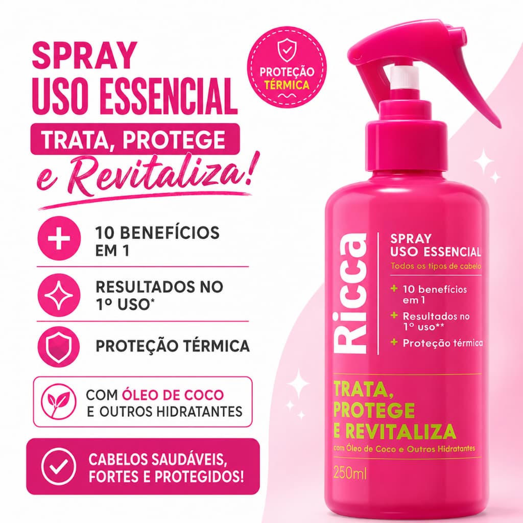 SPRAY USO ESSENCIAL RICCA 250ML