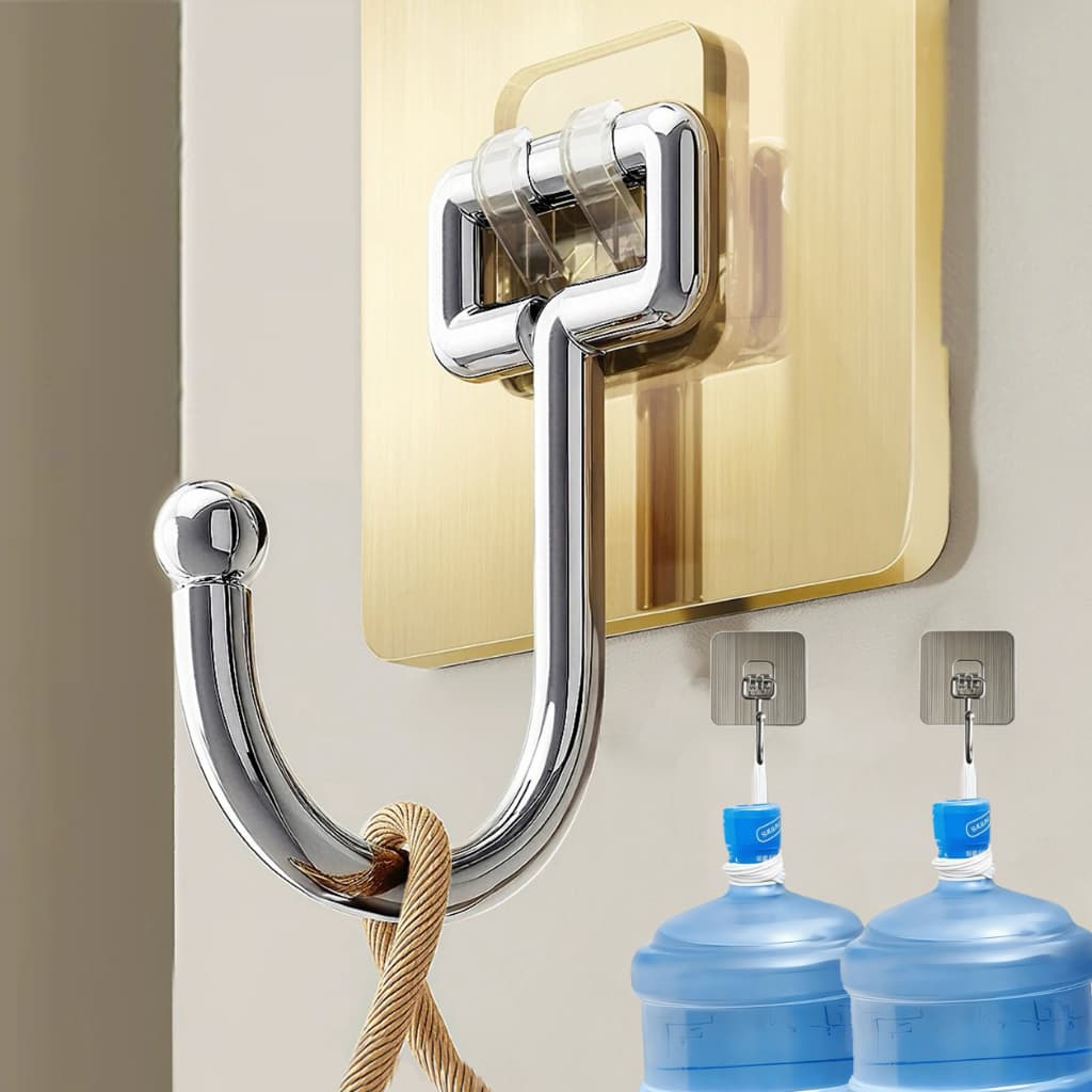 Gancho Adesivo Suporta 10KG Parede Multifuncional Autocolante Casa Cozinha Quarto Banheiro