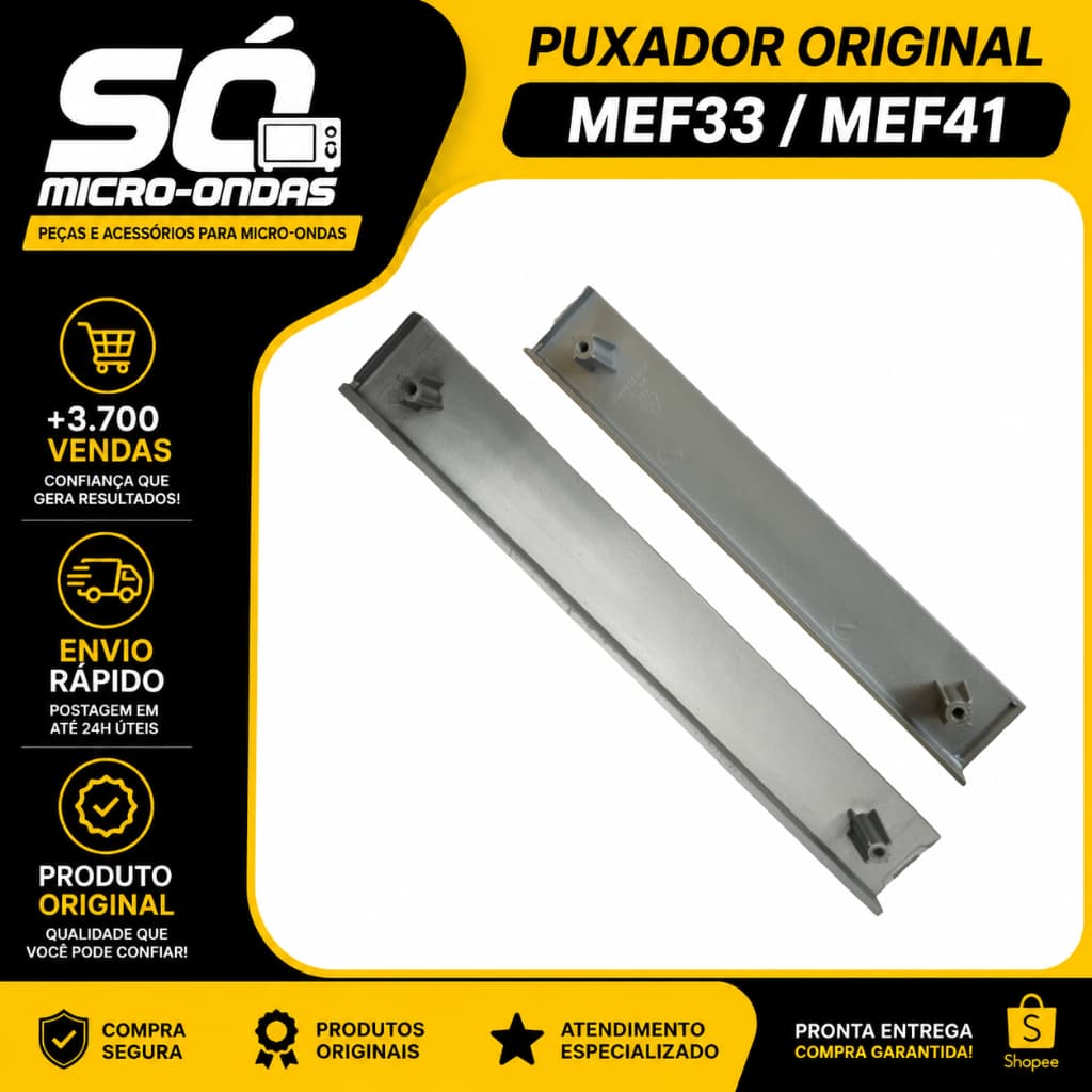 Puxador de Porta Microondas Electrolux MEF33 MEF41 Original