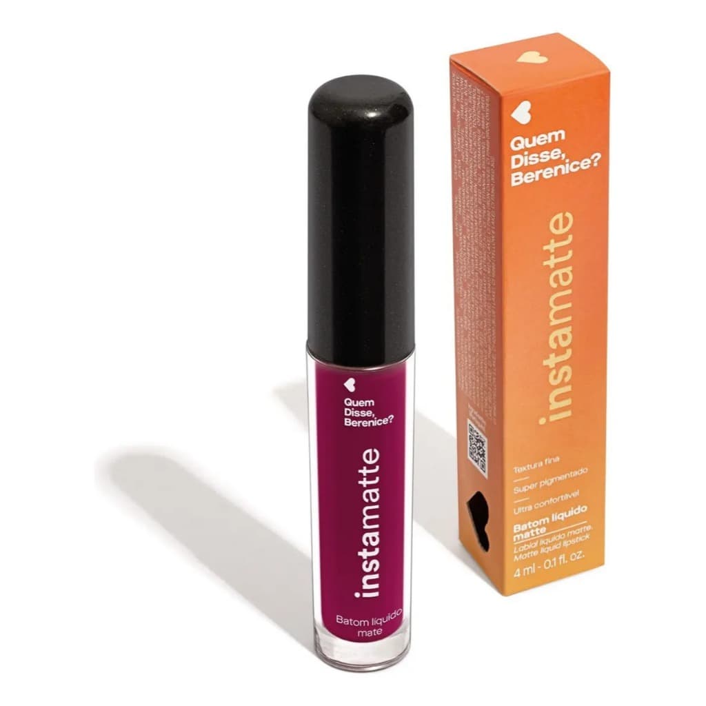 Batom Líquido Roxo Malvali Instamatte 4ml