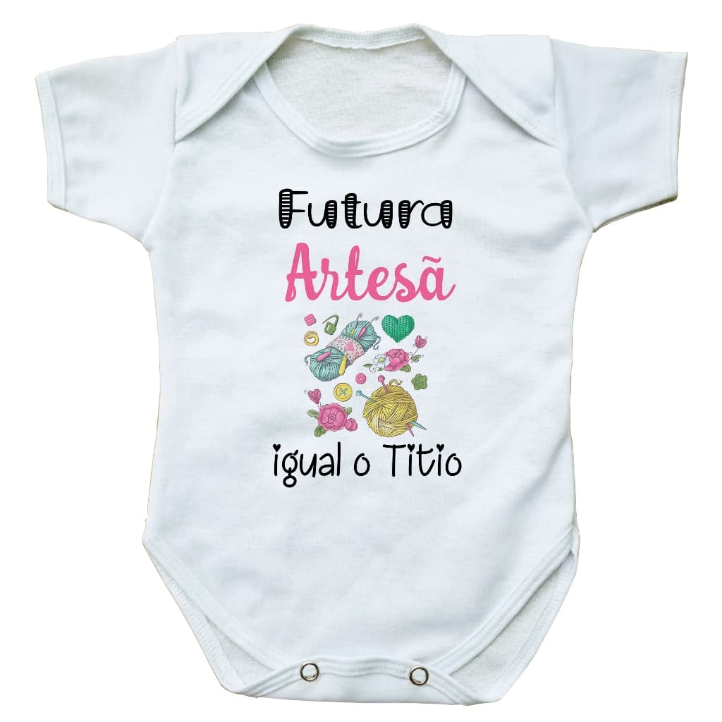 body bebe roupinha infantil futura artesã igual o titio presente profissão bore bori bebê