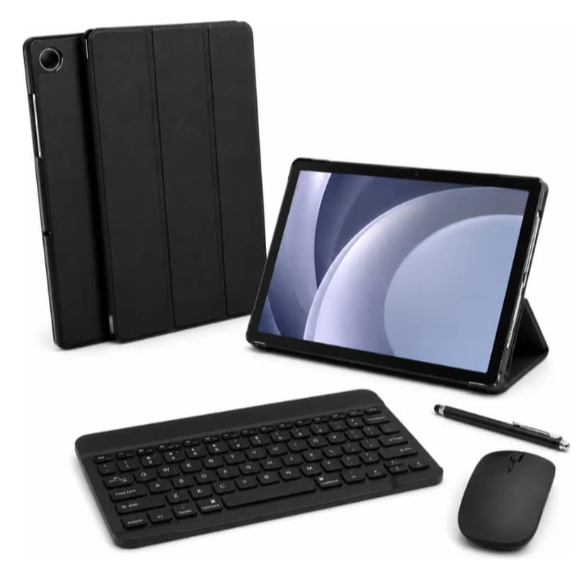 Capa P/ Tab Galaxy A8 X205 + Teclado Mouse + Caneta Touch